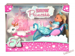 Simba Bábika Evička Snehová princezná so saňami