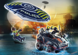 PLAYMOBIL 70781 - Policajný padák: Prenasledovanie obojživelného vozidla