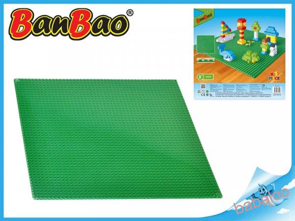 BanBao stavebnice základná doska 38,5x38,5cm zelená