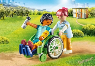 PLAYMOBIL 70193 - Pacient na invalidnom vozíku