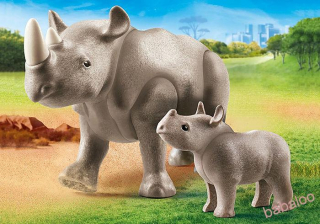 PLAYMOBIL 70357 - Nosorožec s mláďaťom