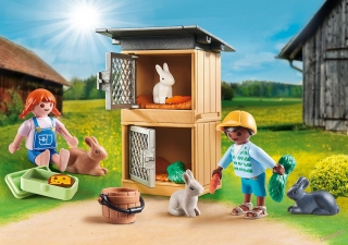 PLAYMOBIL 70675 - Darčekový set Kŕmenie zajačikov