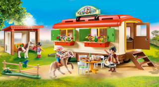 PLAYMOBIL 70510 - Poníkový kemp - karavan